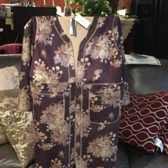 Chelsa & Theodore - Faux Leather Long Jacket - Picture 3 of 9